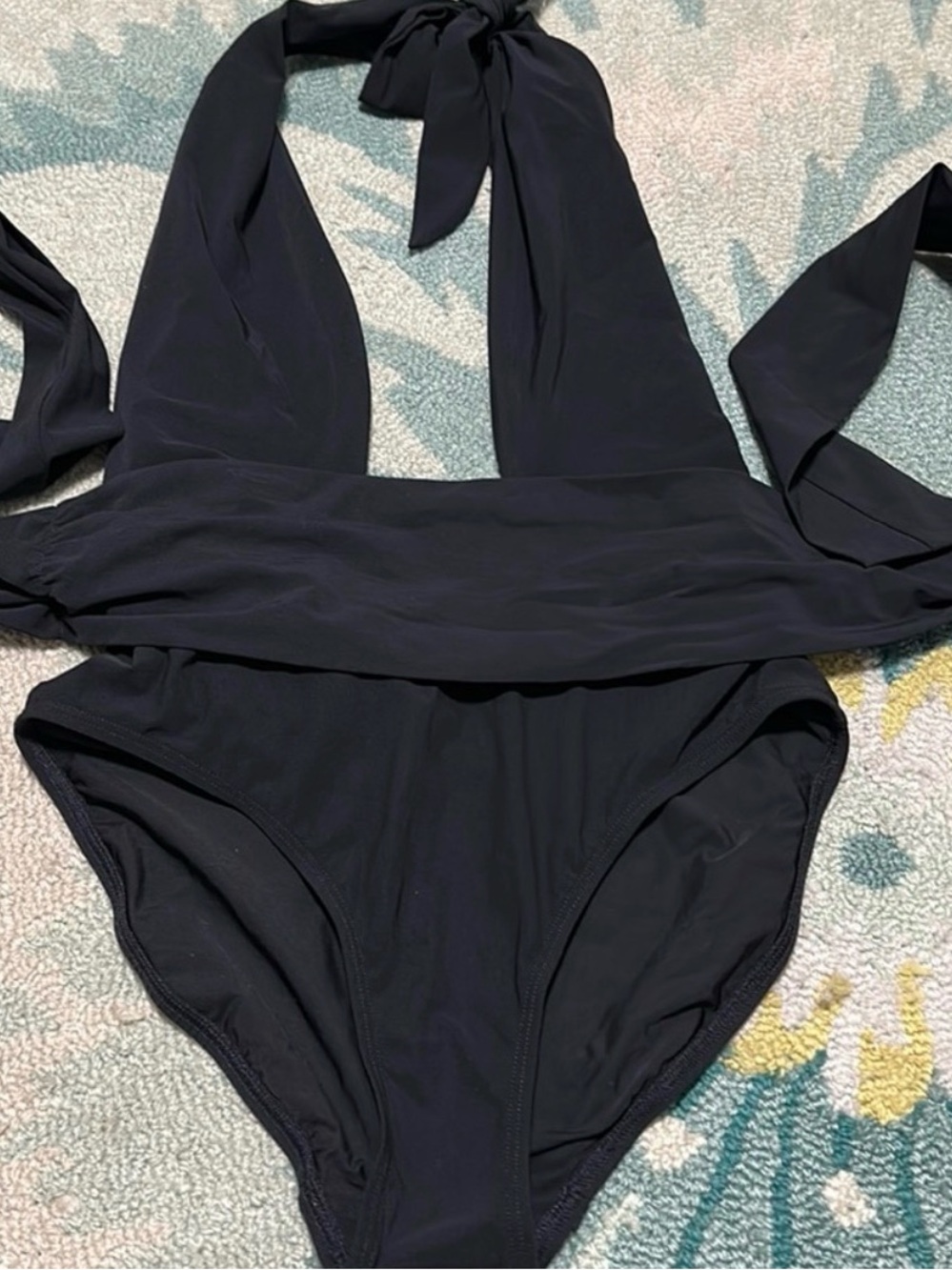 Tory Burch, one piece, halter neck wrap swimsuit - Picture 1 of 7